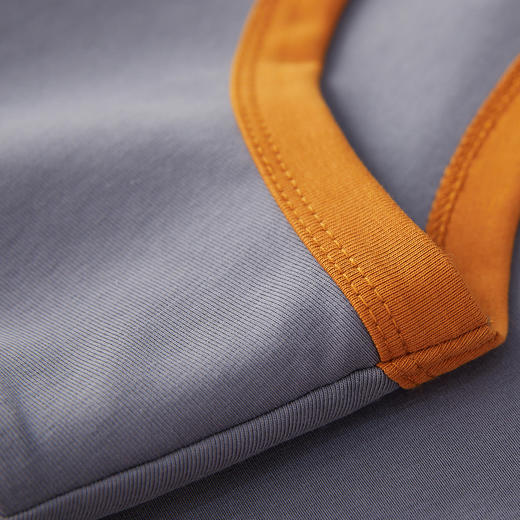 谜底修身T恤短袖女2024年夏季新品简约时尚撞色棉弹上衣242MT0580 商品图3