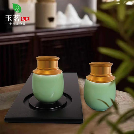 长颈龙泉青瓷【青色.50g装】18元1个.整箱24个起免运费 商品图0