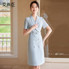 艾尚臣短袖职业西装连衣裙2024夏季新款高级感气质女神范职场女装 商品缩略图0
