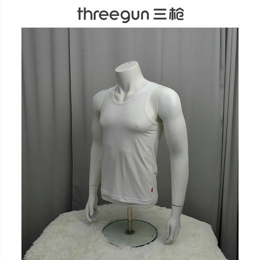 Threegun三枪 【高支新疆长绒棉】男士打底背心-30611A611 商品图4