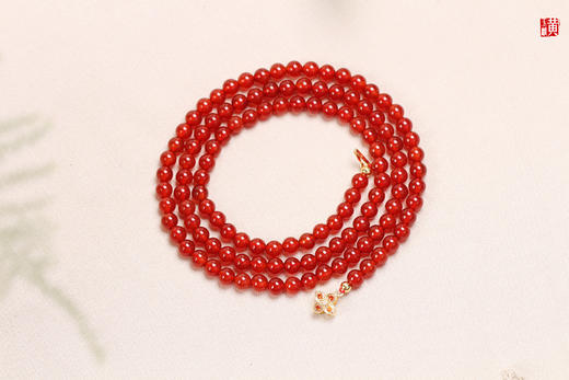 【扶疏】红玛瑙珠串，珠径：6.3mm 商品图3