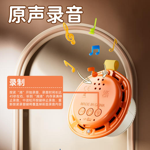 【清爽送风，赶走闷热瞬间清凉！】萌宠挂脖挂绳风扇小型，便携创意可录音电风扇无叶，迷你时尚可爱两不误涡轮扇叶更安全 -lm！ 商品图3