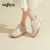 Safiya/索菲娅2024新款国风刺绣透气蕾丝网纱休闲运动阿甘德训鞋 SF43112412 商品缩略图0