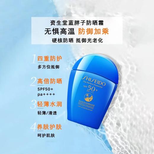 资生堂（SHISEIDO）蓝胖子防晒霜50ml SPF50+防水防汗防紫外线防晒乳 商品图1