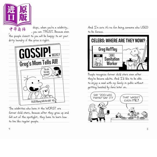 【中商原版】Diary of a Wimpy Kid Diper overlode 小屁孩日记17 英版 平装 英文原版进口图书 儿童小初文学章节书故事图画书 商品图3