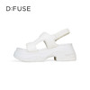 D:FUSE迪芙斯2024夏季新款松糕厚底不对称膨胀感罗马凉鞋DF42115218 商品缩略图2