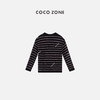 COCO ZONE"南忆"时尚撞色条纹长袖针织衫简约百搭休闲圆领上衣CC2B0605 商品缩略图1