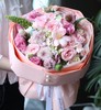 朝与暮（粉玫瑰绣球混搭花束） 商品缩略图1
