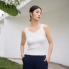 IWY/时尚白色背心气质吊带内搭背心吊带配西装修身有弹性V领高级感T002 商品缩略图1