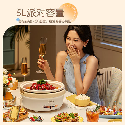 七彩叮当分体式5L电火锅鸳鸯火锅家用HG02 商品图2