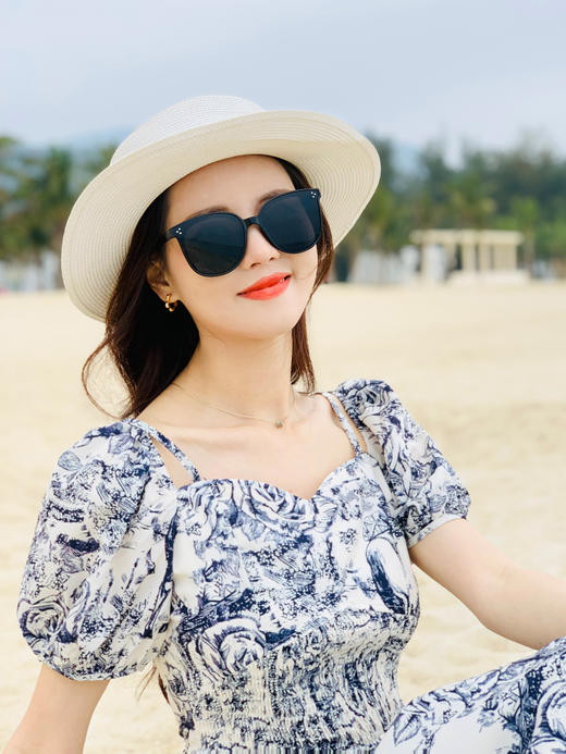 【百图lulu定制】【霸王茶姬连衣裙】茶马古道 数码印花 短袖收腰 连衣裙 商品图12