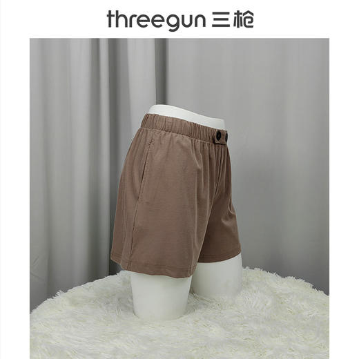Threegun三枪 【沁凉罗纹】女士休闲短裤家居裤-50830B011 商品图1