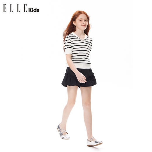 ELLEKIDS 童装 法式海军风条纹针织衫 商品图1