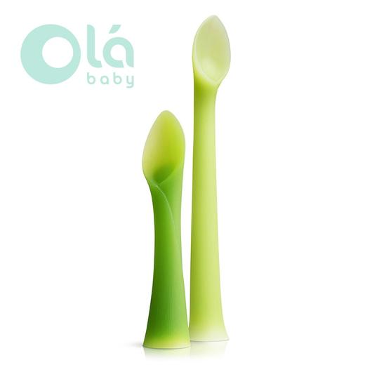 欧拉宝贝绿芽餐勺套装 (喂饭勺+训练勺) 商品图0