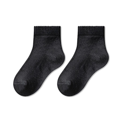 【极简系—5双钜惠装！】虫虫说春夏季儿童袜子网眼船袜男女童袜子黑白学生袜薄款宝宝袜子 商品图8