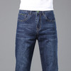 罗蒙春夏轻薄透气弹力牛仔裤男后袋绣标男裤直筒裤子男 商品缩略图4
