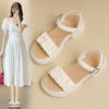 ZHR则则厚底一字带凉鞋2024新款时尚百搭时装凉鞋沙滩女凉鞋 商品缩略图0