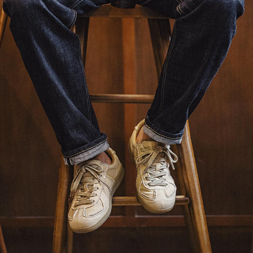 【马登】荒漠沙丘复古德训鞋男夏季新款小众帆布休闲运动轻便软底板鞋 商品图0