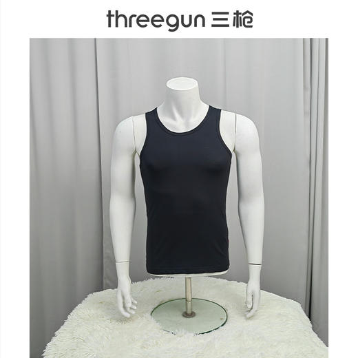 Threegun三枪 【高支新疆长绒棉】男士打底背心-30611A611 商品图6