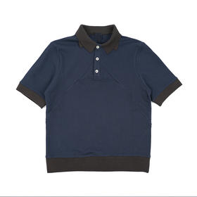 JLAL DOUBLE COLLAR POLO 意大利制双领短袖拼接POLO衫