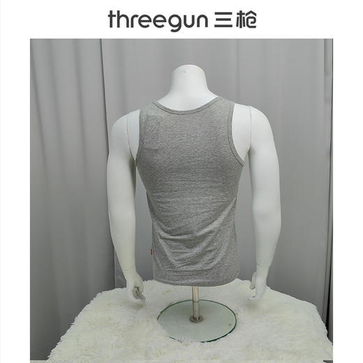 Threegun三枪 【高支新疆长绒棉】男士打底背心-30611A611 商品图2
