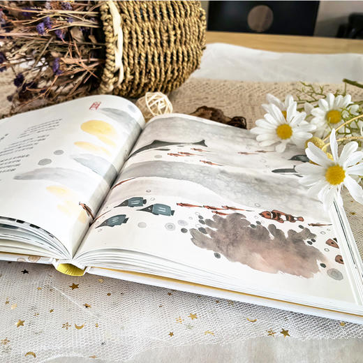 【图书】给孩子的诗与歌 | 传统文化桥梁书、荣获中华优秀出版物奖、幼儿启蒙、睡前读物、水墨国画、全彩精装 商品图5