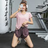 【三件套搭配！瑜伽服短裤套装】夏天薄款跑步运动套装，柔软亲肤，耐磨耐穿，速干网红健身服宽松瑜伽服女L 商品缩略图4