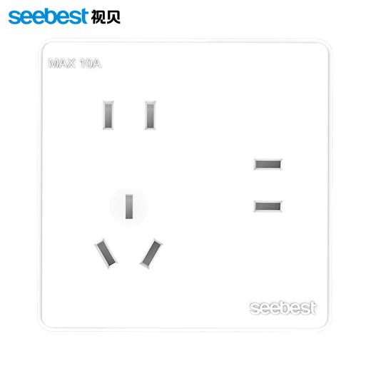 视贝M1系列墙开插座 商品图6