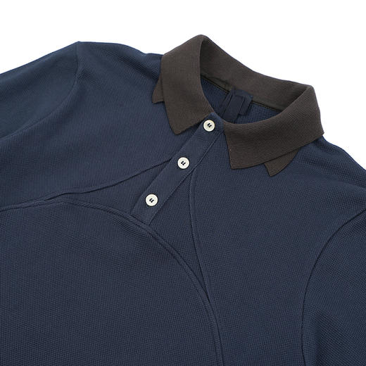 JLAL DOUBLE COLLAR POLO 意大利制双领短袖拼接POLO衫 商品图1