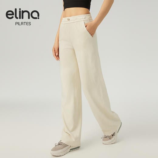 【双旦秒】elina一恋2024新款凉垂感直筒瑜伽运动休闲裤QC2884（特价产品，收货7天内支持调换、不退款） 商品图4