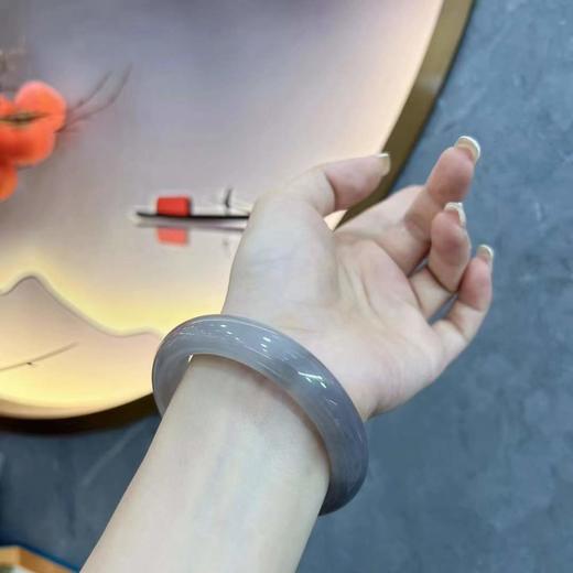 和田玉冰紫手镯 商品图0