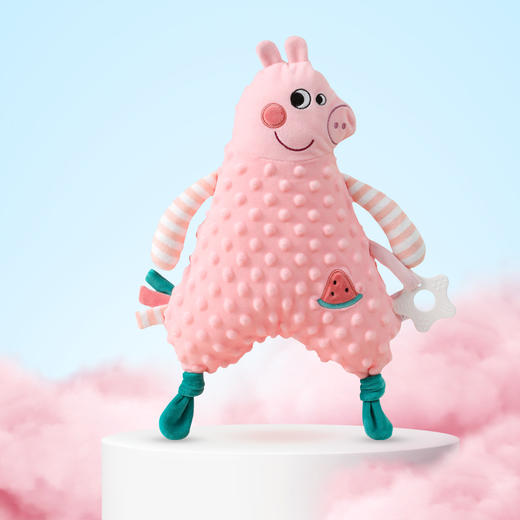 69.9/任选2个【3D豆豆绒，安抚入眠~】必囤两件 方便换洗！新款安抚巾 婴儿公仔玩偶 宝宝睡眠毛绒玩具 手偶娃娃礼物-QQ 商品图2