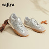 Safiya/索菲娅2024新款国风刺绣透气蕾丝网纱休闲运动阿甘德训鞋 SF43112412 商品缩略图5