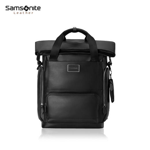 【2025开学季新秀丽员工内购会】新秀丽Lucia皮革双肩背包 休闲旅行包时尚潮型背包TM7*103/104 商品图6