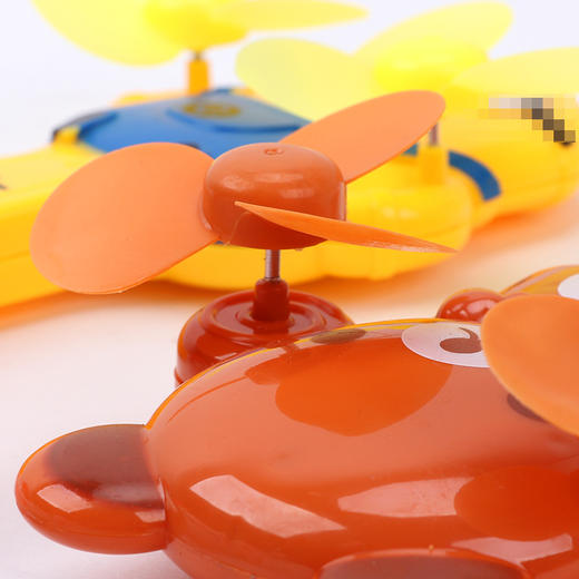 29.9/任选2款【夏日好搭档 轻轻一压清风徐来~】卡通双头双风叶手压风扇 可爱户外便携小风扇 不伤手儿童风扇-QQ 商品图2