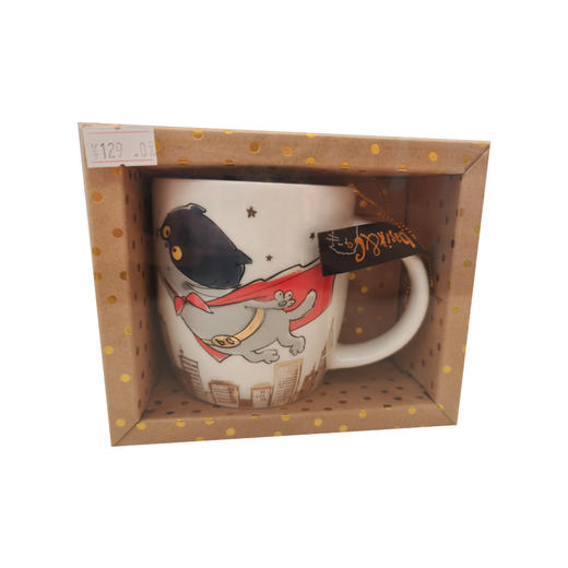Budibasa 《宝喜可猫-超猫》陶瓷马克杯+礼品盒BUDCMB1-005 商品图0