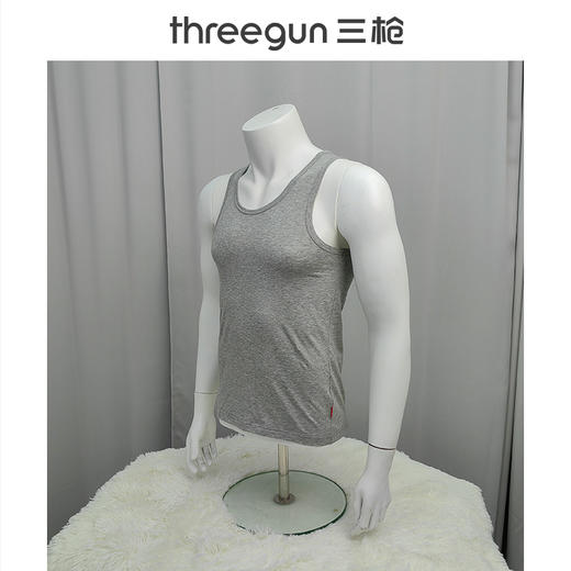 Threegun三枪 【高支新疆长绒棉】男士打底背心-30611A611 商品图1