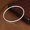 【相思几许】足银古法磨砂实心圆棍细版3mm手镯【SCH-SZ0026-1.2-27】 商品缩略图1