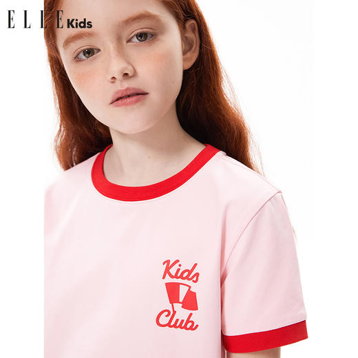 ELLEKIDS 童装 撞色弹力T恤 商品图3