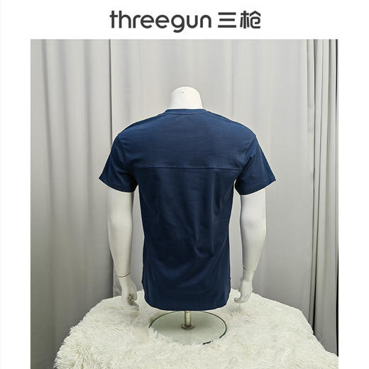 Threegun三枪 【潮款印花】圆领男士短袖T恤打底衫-24127A011 商品图5
