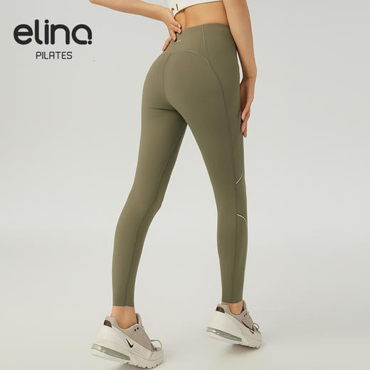 【女神节秒】elina一恋新款侧边条纹动感瑜伽普拉提九分裤QC2933（特价产品，收货7天内支持调换、不退款） 商品图10