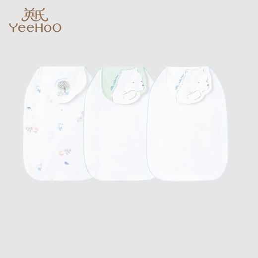 英氏婴幼儿汗垫5A抗菌纯棉垫背巾新生儿毛巾新款YMGDJ0P166A 商品图0