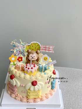 「女孩」一只小猴紫~ 奶油霜制作