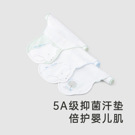 英氏婴幼儿汗垫5A抗菌纯棉垫背巾新生儿毛巾新款YMGDJ0P166A 商品图1