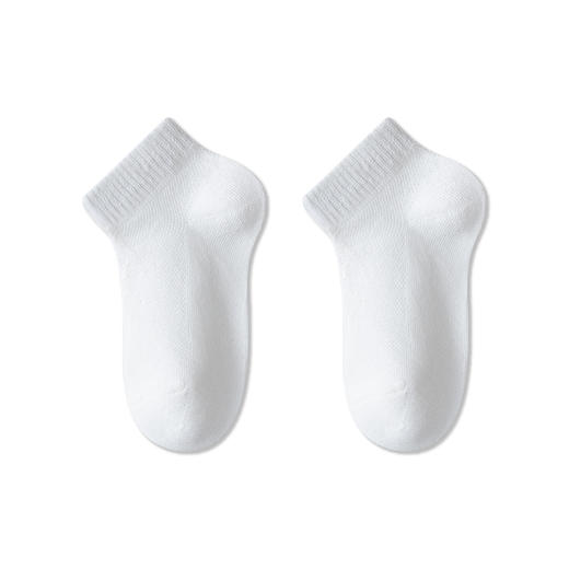 【极简系—5双钜惠装！】虫虫说春夏季儿童袜子网眼船袜男女童袜子黑白学生袜薄款宝宝袜子 商品图6