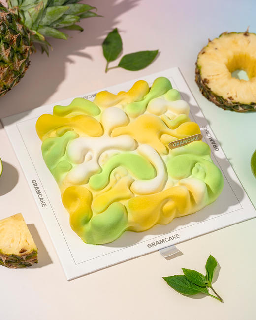 丽贝仙踪-凤梨罗勒香草慕斯生日蛋糕（2.4磅） 商品图0