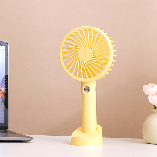 【一扇两用便携手持风扇，你的夏日伴侣~】静音大风力USB充电手持风扇  小巧便携桌面学生迷你小电风扇。ry 商品图7