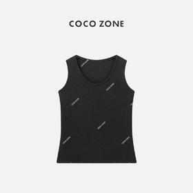 COCO ZONE夏季时尚纯色圆领吊带背心简约百搭修身显瘦上衣CC1B0969