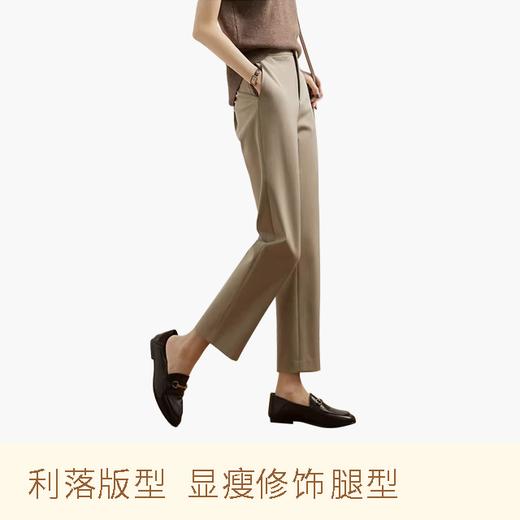 【哥弟同厂】夏季薄款九分直筒西装裤 宽松高腰显瘦职业休闲烟管裤 驾驭各种腿型 通勤必备烟管裤 腿型修容大师 商品图0
