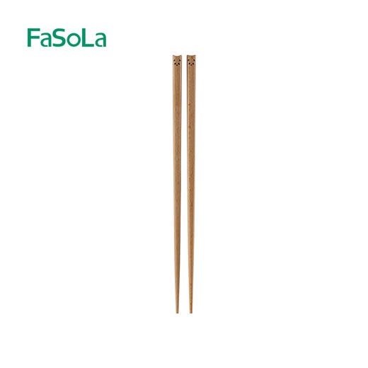 FaSoLa儿童筷子家用高档新款木质一人一筷日式可爱分餐木筷 商品图5